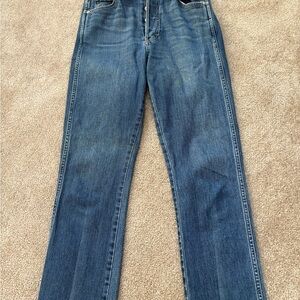 AMO Blue Straight-Leg Jeans Timeless Style
